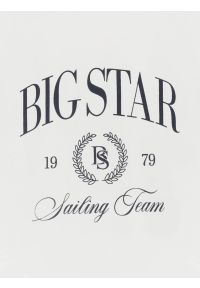 Big-Star - Koszulka damska z kontrastowym nadrukiem biała Ratta 100. Okazja: na co dzień. Kolor: biały. Materiał: dzianina, jeans, materiał. Wzór: nadruk. Styl: casual, elegancki #2