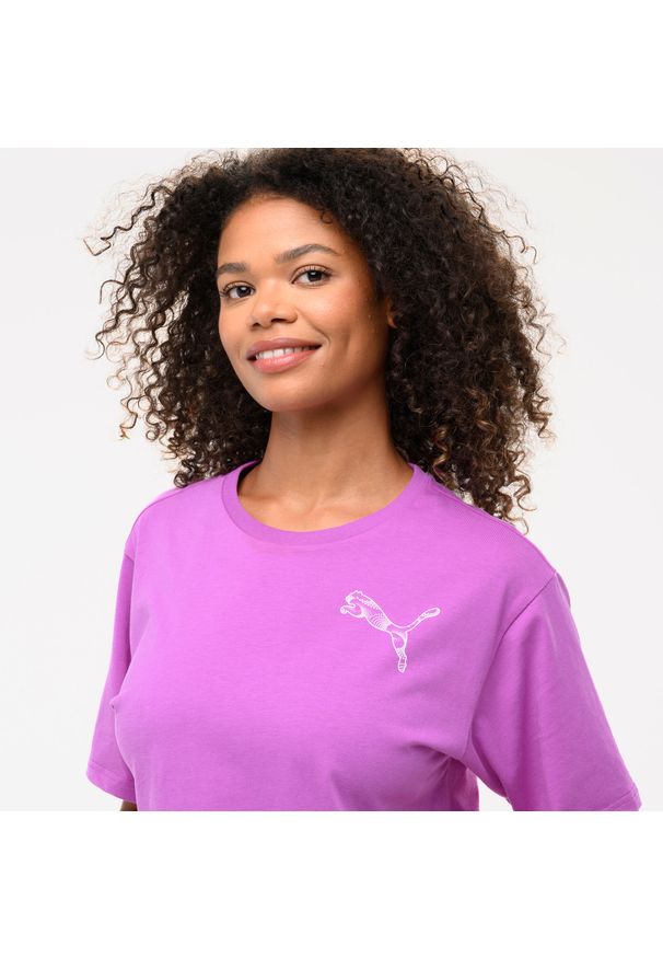 Koszulka z krótkim rękawem damska Puma Gym & Pilates. Materiał: bawełna, materiał. Długość rękawa: krótki rękaw. Długość: krótkie. Sport: joga i pilates