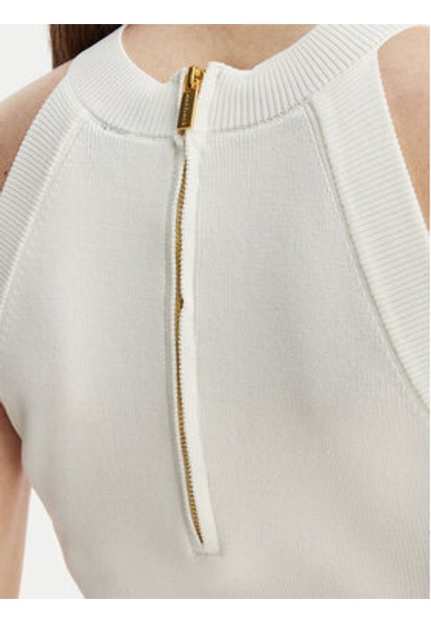 Marciano Guess Sweter G6GR10 Z0625 Biały Regular Fit. Kolor: biały. Materiał: wiskoza