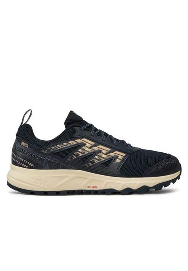 salomon - Buty trekkingowe męskie Salomon Wander. Zapięcie: sznurówki. Kolor: czarny. Materiał: tkanina, materiał, skóra, syntetyk. Szerokość cholewki: normalna