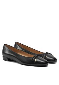 Stuart Weitzman Baleriny Sleek Bow Flat SJ598 Czarny. Kolor: czarny. Materiał: skóra #6