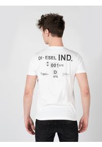 Diesel T-Shirt "T-Diegos" | A00827-0HAYU-100 | Mężczyzna | Biały. Okazja: na co dzień. Kolor: biały. Materiał: bawełna. Wzór: nadruk. Styl: casual #5