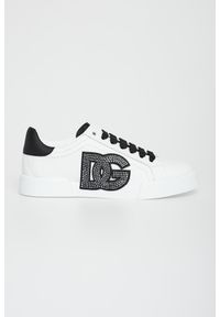 Dolce & Gabbana - Sneakersy damskie skórzane Portofino DOLCE & GABBANA. Materiał: skóra #2