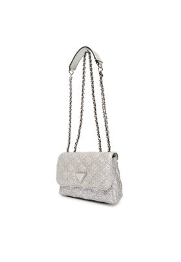 Guess Torebka Giully II Mini HWQM96 73740 Srebrny. Kolor: srebrny