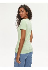 Guess T-Shirt W2YI45 J1314 Zielony Slim Fit. Kolor: zielony. Materiał: bawełna #5