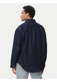 Hugo - HUGO Koszula jeansowa Ebolt 50556349 Granatowy Oversize. Kolor: niebieski. Materiał: bawełna #5