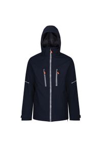 Regatta - Ocieplana Kurtka Męska. Kolor: szary, niebieski, wielokolorowy. Sport: turystyka piesza #1