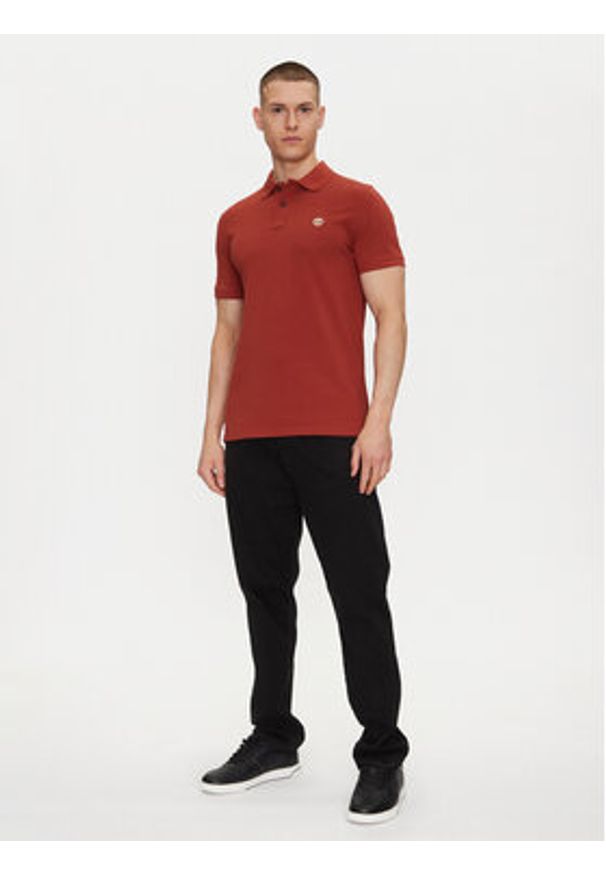 Timberland Polo TB0A6VDP Czerwony Regular Fit. Typ kołnierza: polo. Kolor: czerwony. Materiał: bawełna