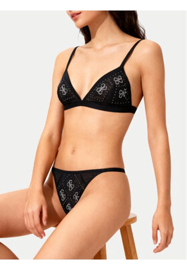 Guess Komplet bielizny O5BG05 K1740 Czarny. Kolor: czarny. Materiał: syntetyk