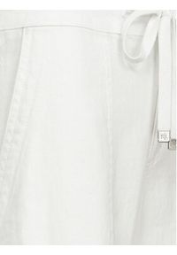 Lauren Ralph Lauren Spodnie materiałowe 200735138001 Biały Wide Leg. Kolor: biały. Materiał: len #5
