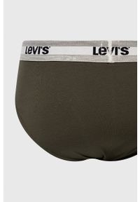 Levi's® - Levi's Slipy (2-pack) męskie kolor zielony. Kolor: zielony