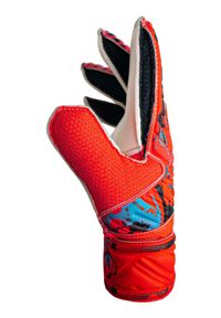 Rękawice bramkarskie dziecięce Reusch Attrakt Solid Finger Support Junior. Kolor: czerwony, niebieski, wielokolorowy. Sport: piłka nożna