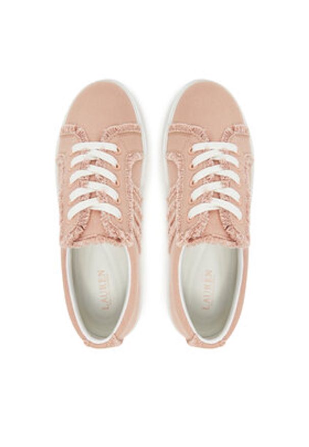 Lauren Ralph Lauren - LAUREN RALPH LAUREN Sneakersy Janson Fray 802967040003 Różowy. Kolor: różowy. Materiał: materiał