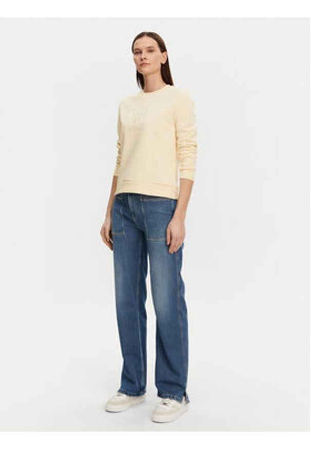 GANT - Gant Bluza Tonal Archive Shield 4200663 Beżowy Regular Fit. Kolor: beżowy. Materiał: bawełna