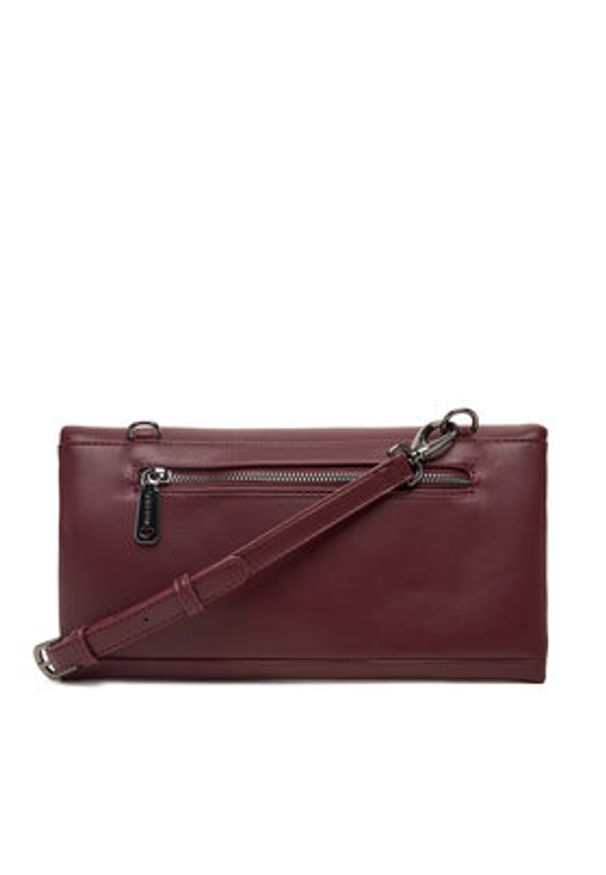 VALENTINO - Valentino Torebka Encanta VBS9IO17 Bordowy. Kolor: czerwony. Materiał: skórzane