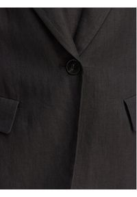 Marella Marynarka Vincita 2615041012 Czarny Regular Fit. Kolor: czarny. Materiał: len #5