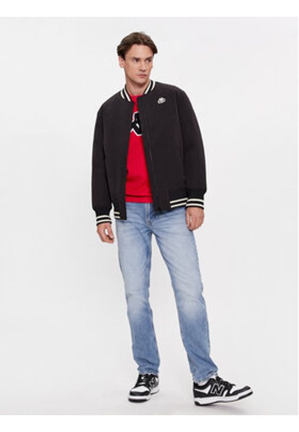 Kappa Kurtka bomber Authentic Gomin 331H2MW Czarny Comfort Fit. Kolor: czarny. Materiał: syntetyk