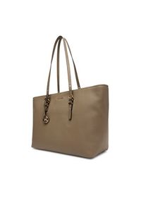 MICHAEL Michael Kors Torebka Quinn 30T5GQNT9L Beżowy. Kolor: beżowy. Materiał: skórzane