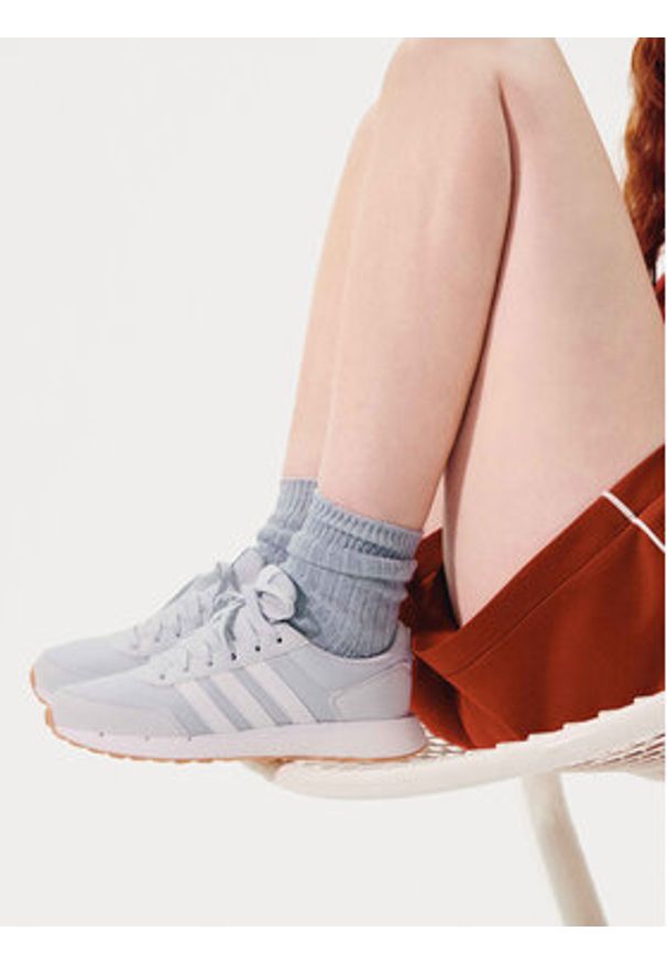Adidas - adidas Sneakersy Run 50S IG6558 Niebieski. Kolor: niebieski. Materiał: materiał. Sport: bieganie