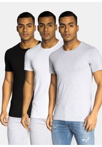 Koszulki męskie Lacoste C-Neck Slim T-shirts 3-pack. Typ kołnierza: polo. Kolor: biały. Materiał: dzianina. Długość: krótkie. Sezon: lato. Sport: bieganie