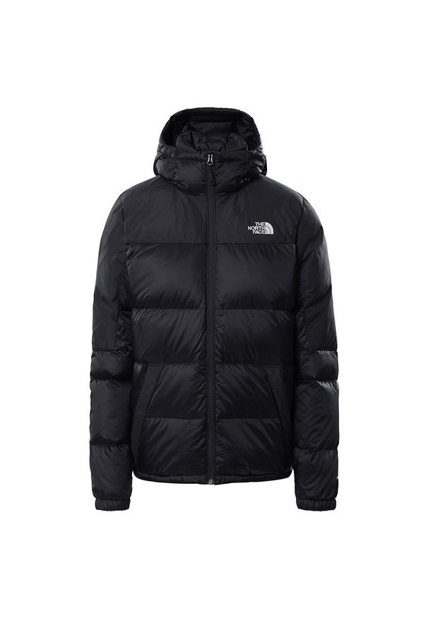 Kurtka The North Face Diablo 0A55H4KX71 - czarna. Okazja: na co dzień. Typ kołnierza: kaptur. Kolor: czarny. Materiał: materiał, puch, tkanina, nylon. Sezon: zima. Styl: klasyczny, casual