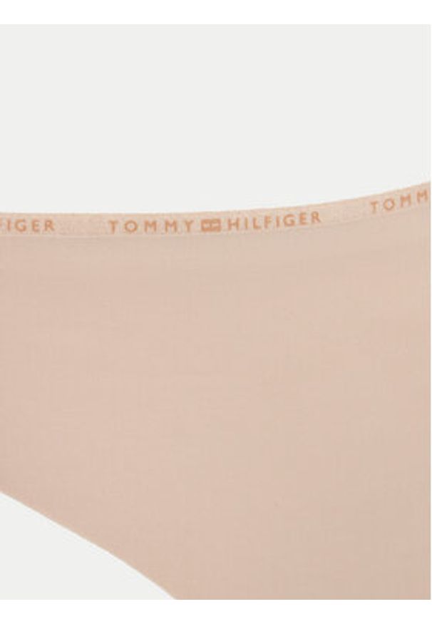TOMMY HILFIGER - Tommy Hilfiger Stringi UW0UW05214 Beżowy. Kolor: beżowy. Materiał: syntetyk