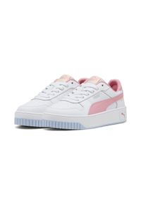 Puma - Młodzieżowe sneakersy Carina Street PUMA White Pinkscape Silver Pink Metallic. Kolor: szary, biały, wielokolorowy, różowy. Sezon: lato. Sport: turystyka piesza