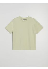 Sinsay - Bawełniana koszulka z cyrkoniami - zielony. Kolor: zielony. Materiał: bawełna #1