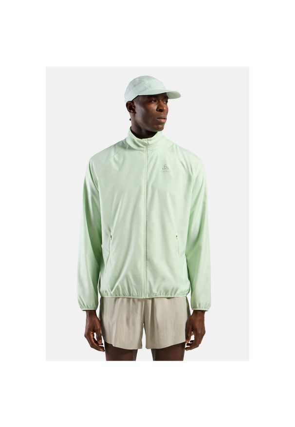Kurtka męska Odlo ESSENTIAL LIGHT Jacket. Kolor: zielony. Sport: bieganie