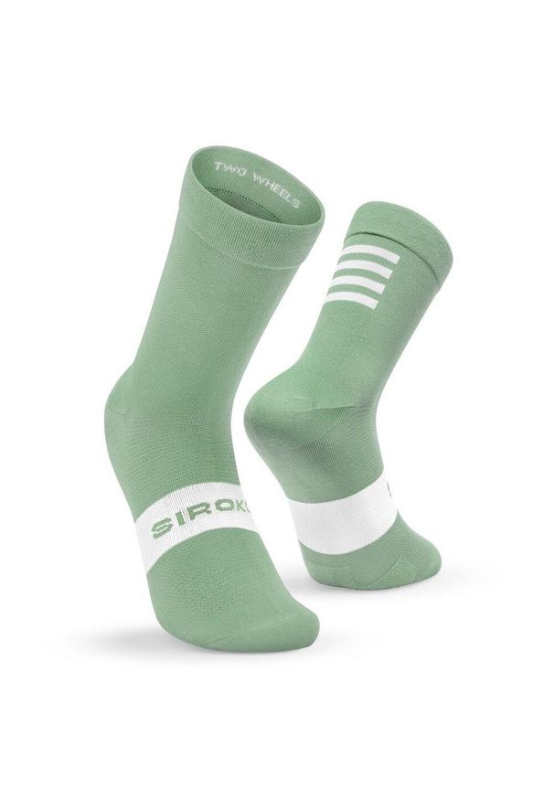 SIROKO - Skarpetki rowerowe Kolarstwo Siroko S1 Olive Sa Calobra. Kolor: zielony. Materiał: nylon. Sport: kolarstwo