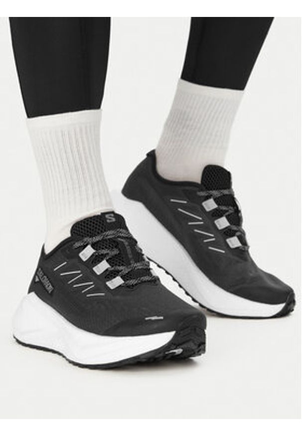 salomon - Salomon Buty do biegania Aero Blaze 3 Grvl L47914900 Czarny. Kolor: czarny. Materiał: materiał