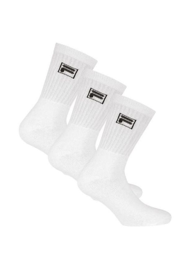 Unisex Fila skarpetki tenisowe - 3 pak białe, rozmiar 35-38. Kolor: biały