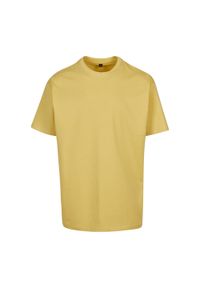 BUILD YOUR BRAND - Ponadwymiarowa Koszulka Dla Dorosłych Unisex Heavyweight. Kolor: żółty