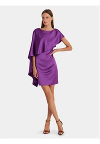 Lauren Ralph Lauren Sukienka koktajlowa 253925915001 Fioletowy Regular Fit. Kolor: fioletowy. Materiał: syntetyk. Styl: wizytowy #5