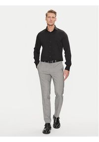 Calvin Klein Koszula Performance Solid Slim Shirt K10K114324 Czarny Regular Fit. Kolor: czarny. Materiał: syntetyk #2