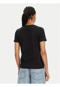 Kappa T-Shirt Logo Cabou 303H0P0 Czarny Regular Fit. Kolor: czarny. Materiał: bawełna