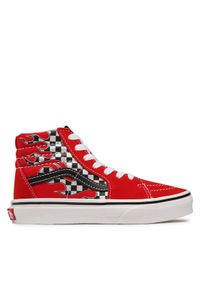 Vans Sneakersy Sk8-Hi VN000D5FIZQ1 Czerwony. Kolor: czerwony. Materiał: skóra, zamsz