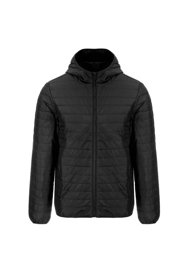 Diadora - Kurtka męska DIADORA HOODIE LIGHT JACKET CHROMIA. Kolor: czarny