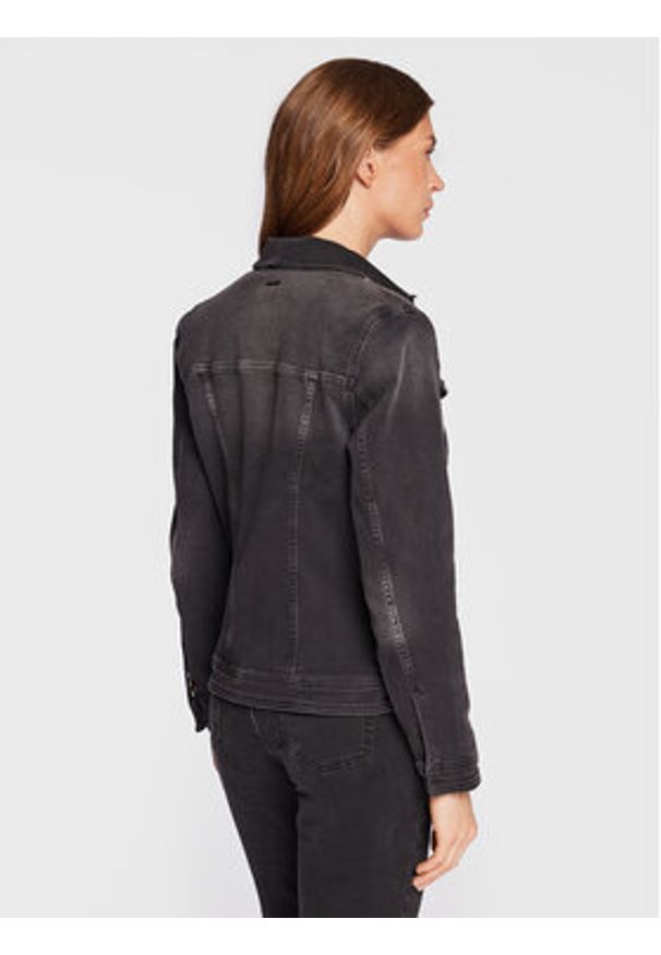 Liu Jo Kurtka jeansowa UF2069 D4391 Czarny Regular Fit. Kolor: czarny. Materiał: bawełna