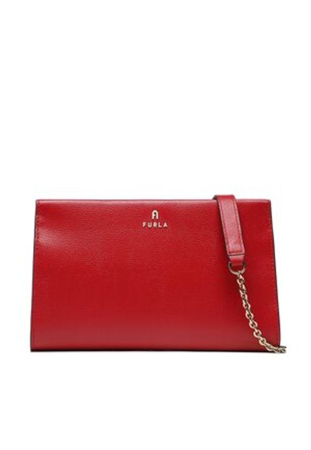 Torebka Furla - Camelia WE00455-ARE000-1864S-1-007-20-CN-E Mars. Kolor: czerwony. Materiał: skórzane. Styl: wizytowy