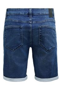 Only & Sons Szorty jeansowe Ply 22018582 Granatowy Regular Fit. Kolor: niebieski. Materiał: jeans, bawełna #6