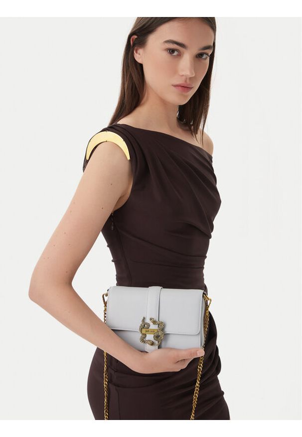 Just Cavalli Torebka 80RA5PA6 ZSA89 Szary. Kolor: szary. Materiał: skórzane