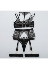 Intica - Zestaw bielizny koronkowej z regulowanymi ramiączkami Karrie. Kolor: biały. Materiał: koronka. Wzór: koronka #5