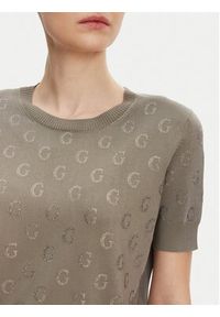 Guess Sweter W5GR05 Z3D60 Brązowy Regular Fit. Kolor: brązowy. Materiał: wiskoza #5