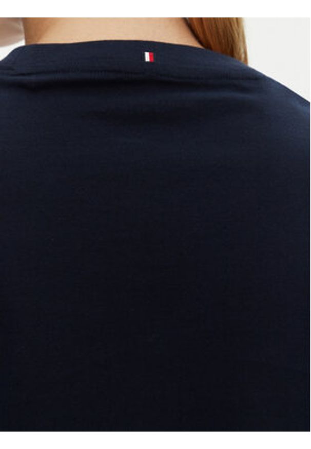 TOMMY HILFIGER - Tommy Hilfiger T-Shirt UW0UW05763 Granatowy Regular Fit. Kolor: niebieski. Materiał: bawełna