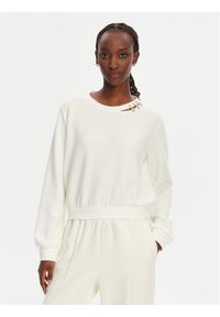 Liu Jo Sport Bluza TA5226 J4869 Écru Regular Fit. Materiał: syntetyk. Styl: sportowy