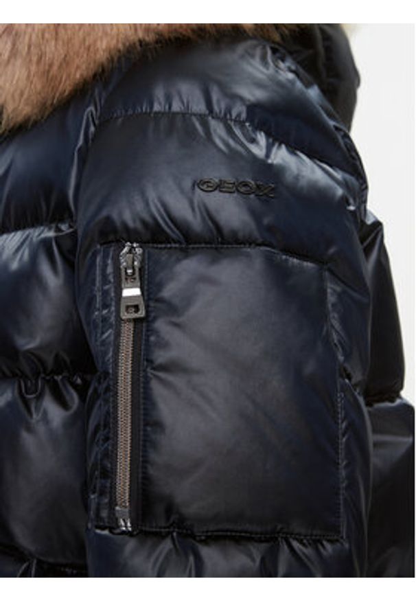 Geox Kurtka zimowa Backsie W3628S T3013F 1624 Granatowy Regular Fit. Kolor: niebieski. Materiał: syntetyk. Sezon: zima