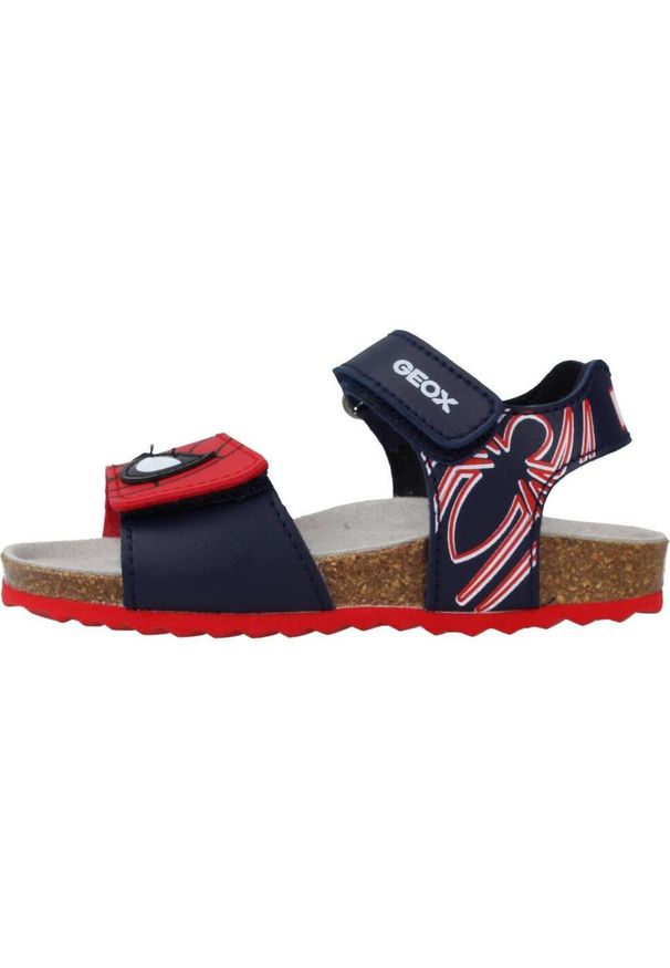 Geox - Sandały GEOX B SANDAL CHALKI BOY Niebieski. Kolor: niebieski. Materiał: syntetyk, tkanina. Sezon: lato