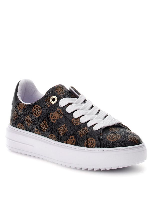 Sneakersy Guess. Kolor: brązowy