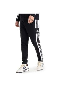 Adidas - Spodnie adidas Squadra 21 Sweat Pants GT6642 - czarne. Kolor: czarny. Materiał: dresówka, bawełna, materiał, poliester